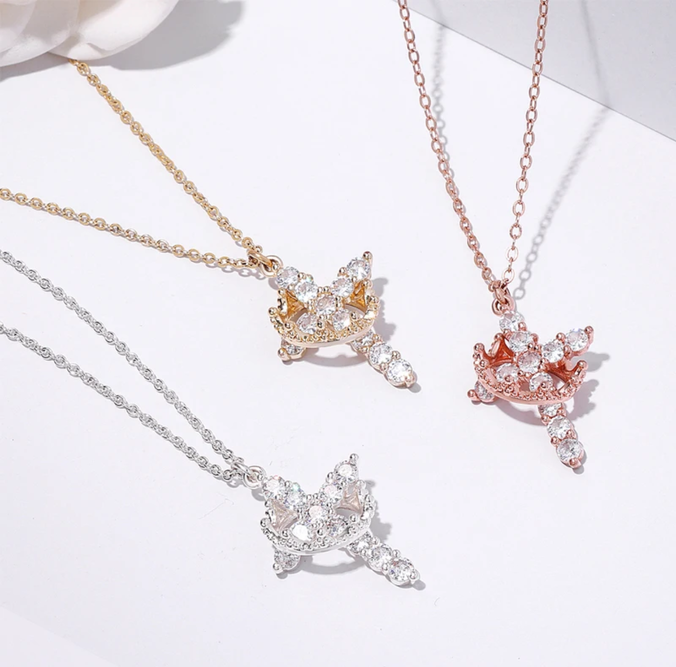 RegalFaith™ Crown Cross Necklace