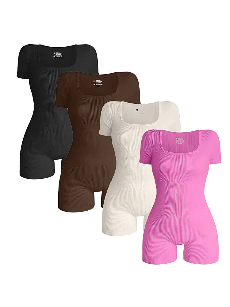 Women's square neck yoga jumpsuit in multiple colors – The Infinite Shop